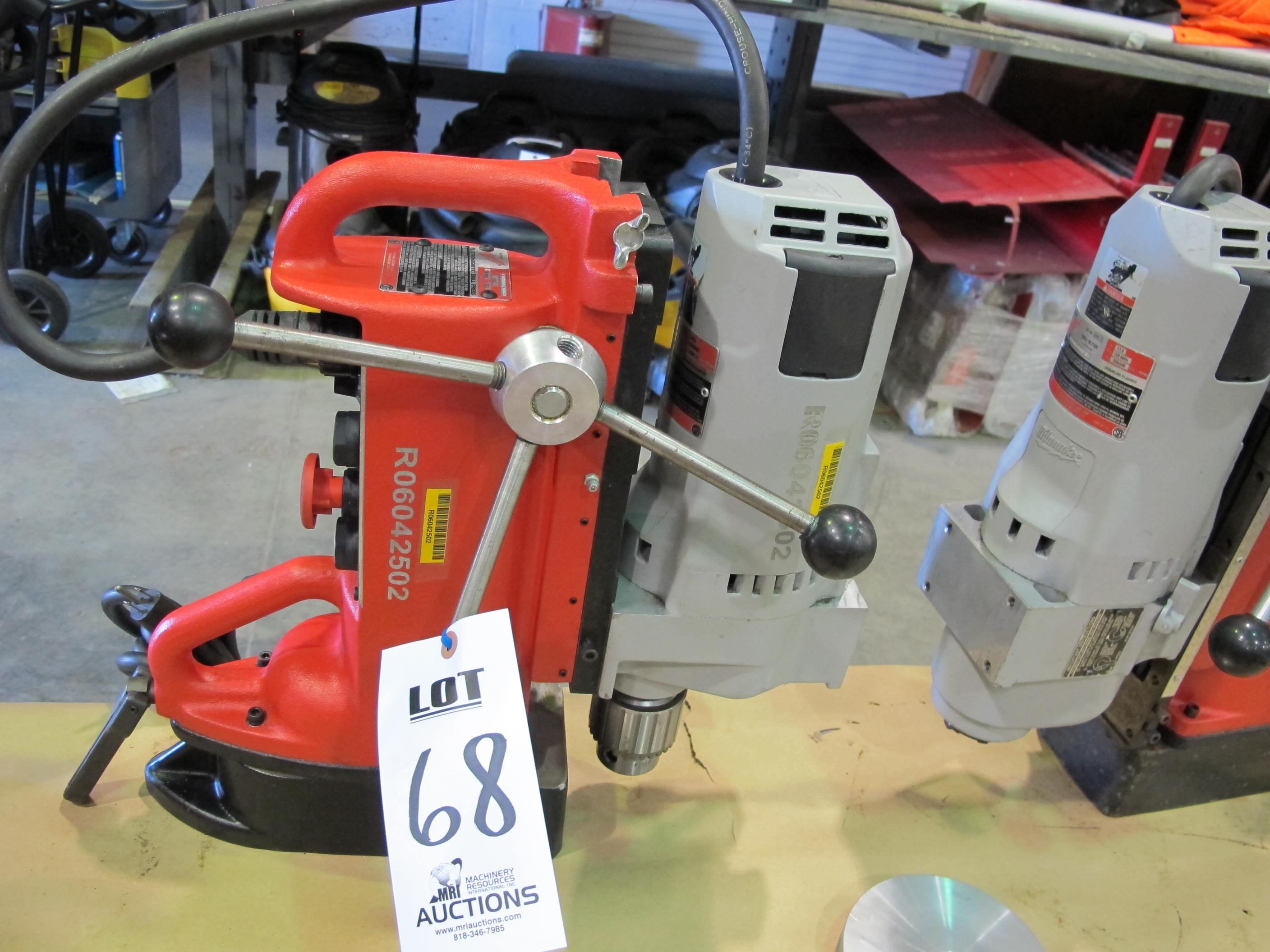 MILWAUKEE CAT NO 4203 ELECTROMAGNETIC DRILL PRESS S/N 11009 (T-10) LOADING & HANDLING FEE $10-68