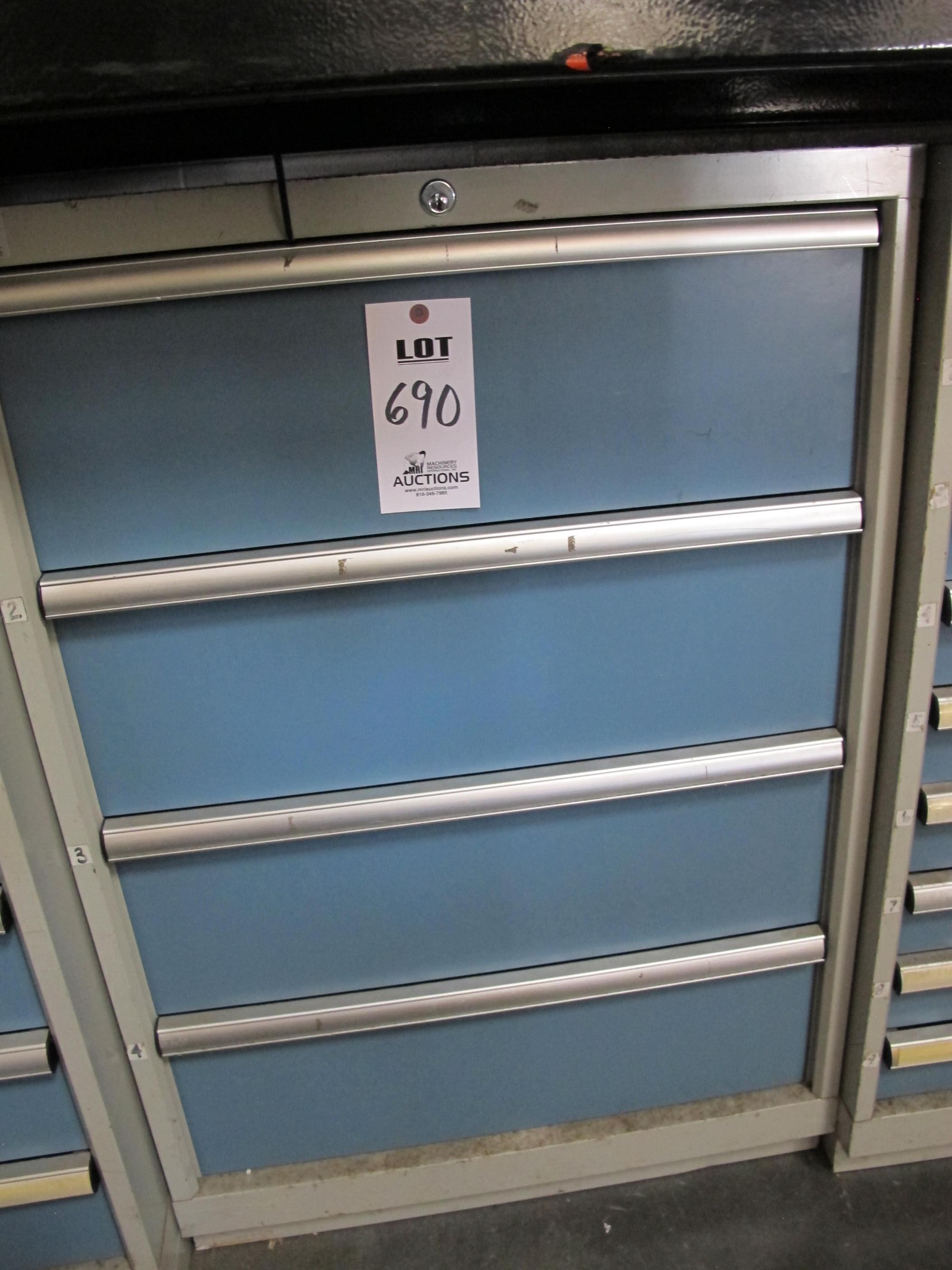 LISTA 4-DRAWER TOOL CABINET W/ CONTENTS (T-10) LOADING & HANDLING FEE $50-690