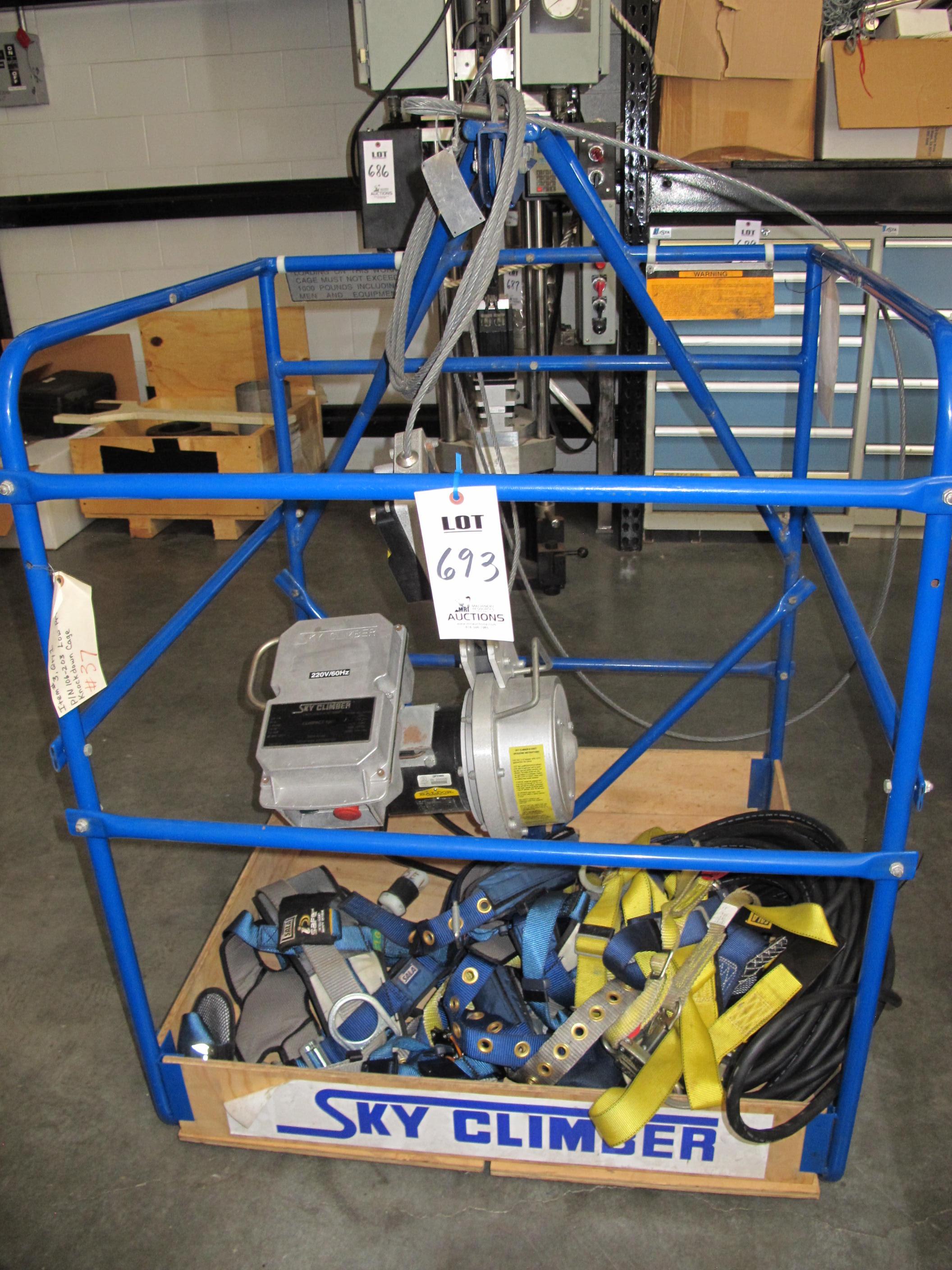 SKY CLIMBER TYPE III 5/16, 1,000 LB CAP MAN BASKET (T-10) LOADING & HANDLING FEE $50-693