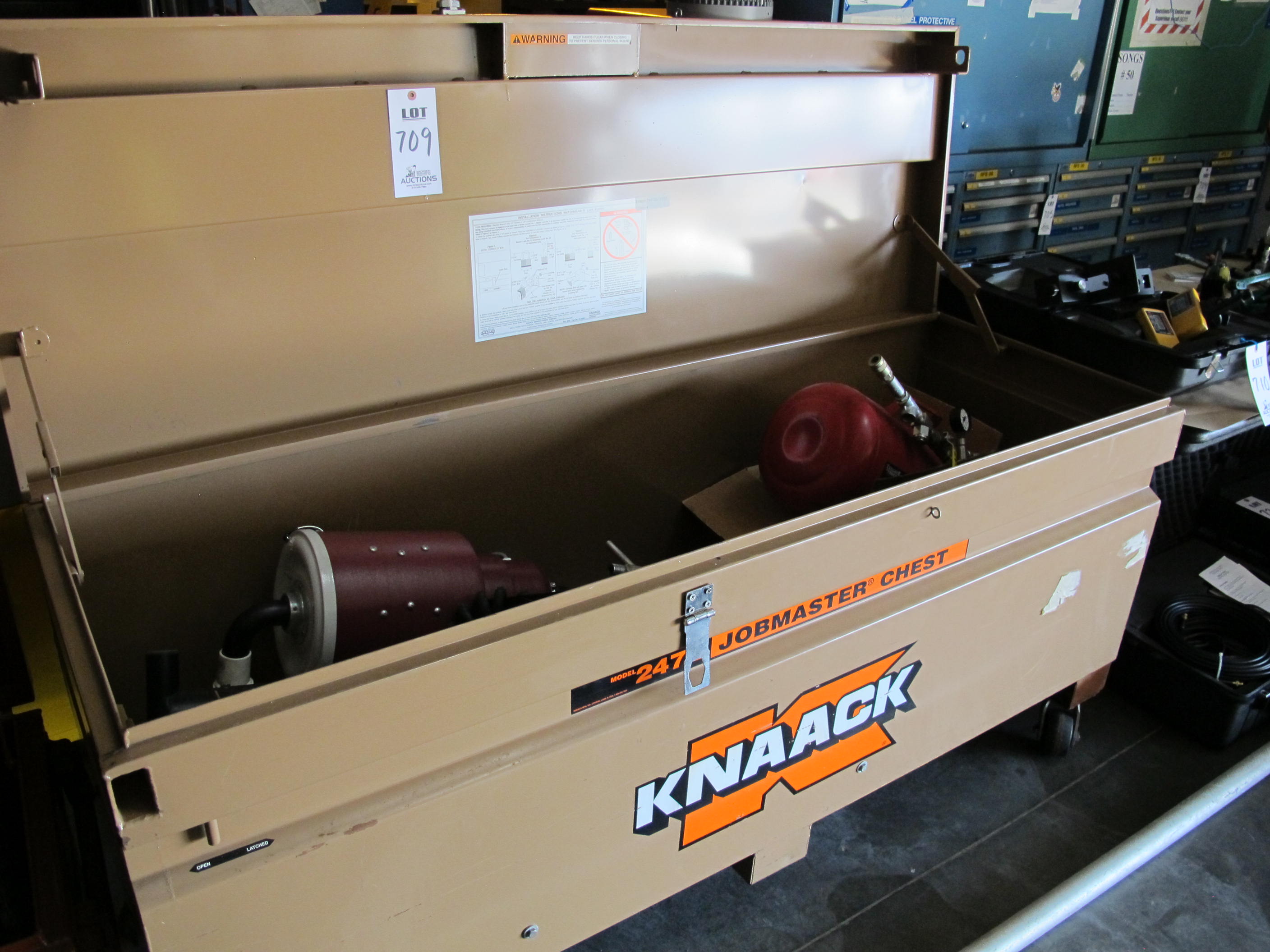 JOB BOX W/ CONTENTS (T-10) LOADING & HANDLING FEE $50-709