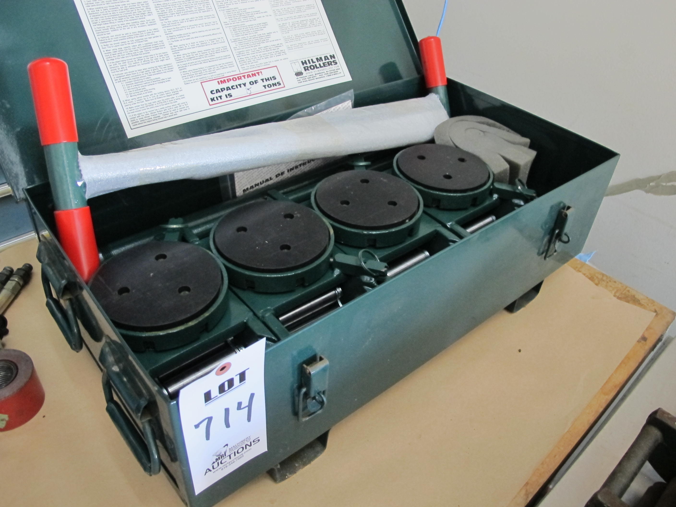 HILMAN ROLLERS MOVER DOLLIES SET (T-10) LOADING & HANDLING FEE $10-714