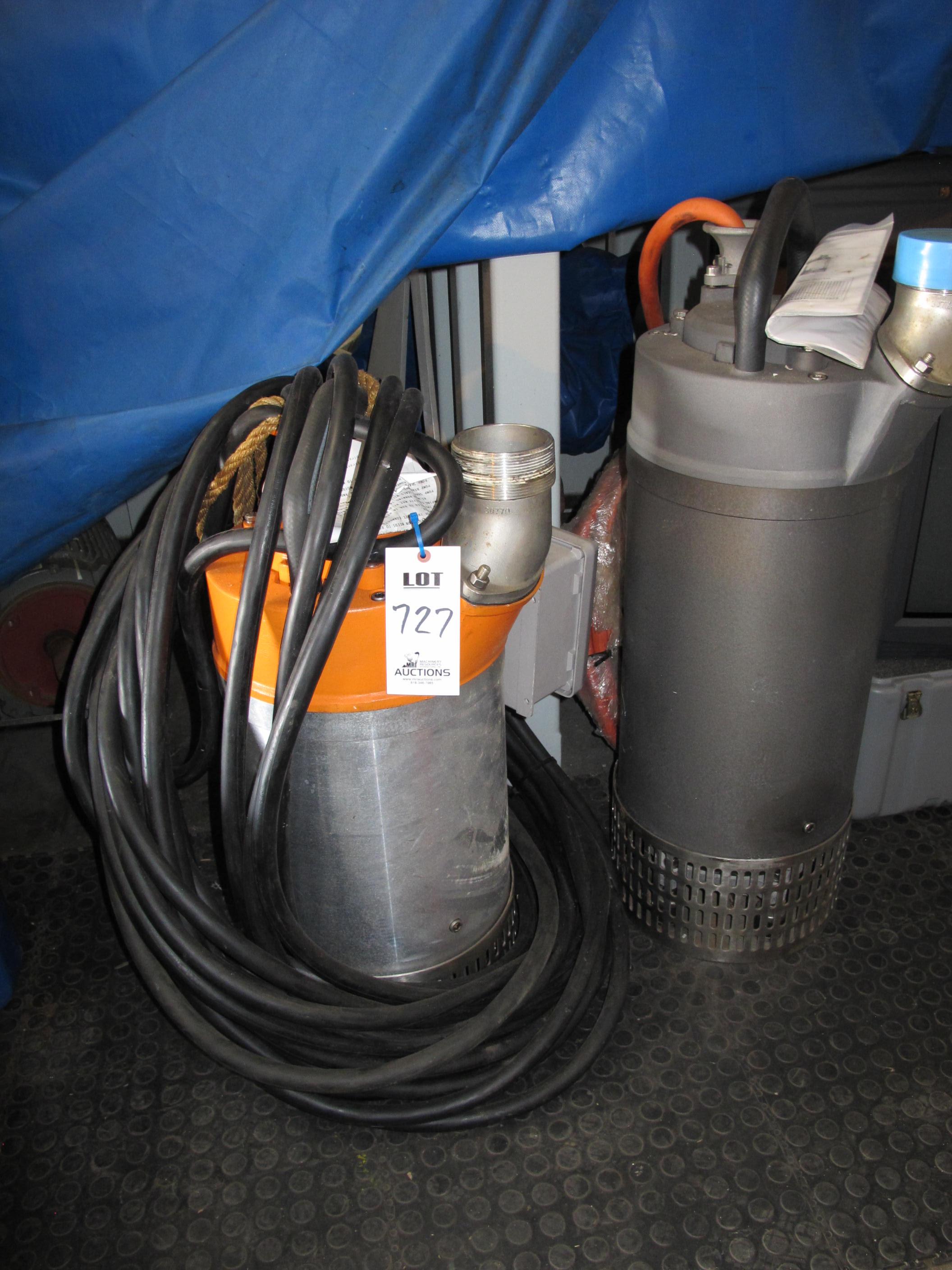 LOT (2) SUMP PUMPS (T-10) LOADING & HANDLING FEE $25-727