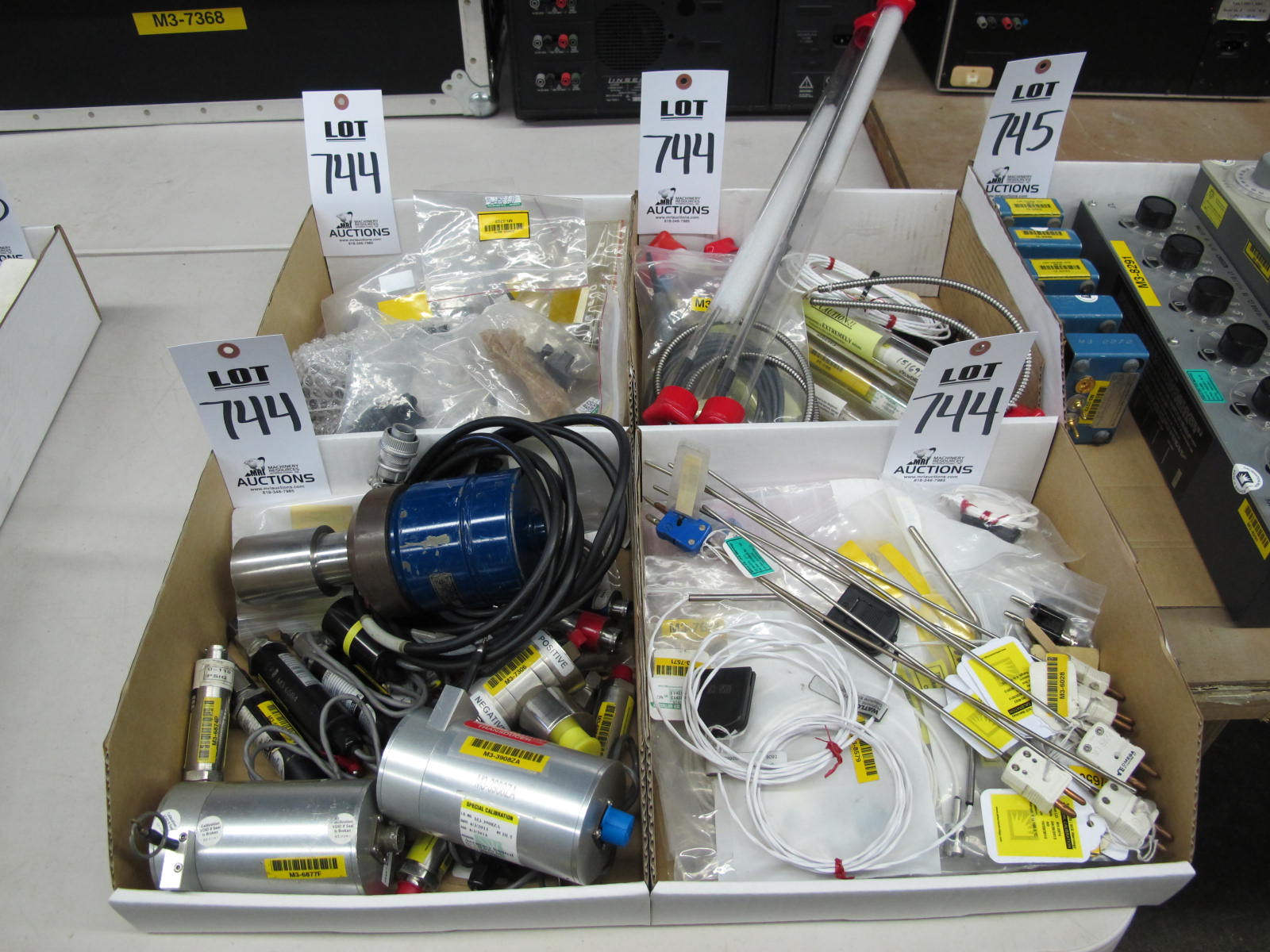 LOT (4) BOXES MISC PROBES & SENSORS (G-46) LOADING & HANDLING FEE $10-744