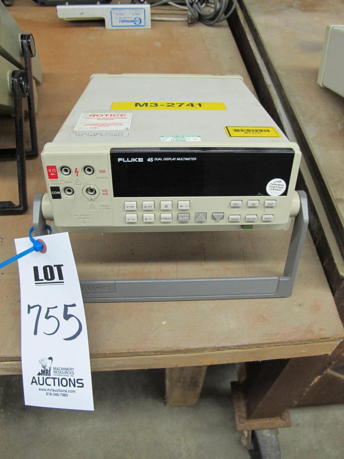 FLUKE MODEL 45 DUAL DISPLAY MULTIMETER (G-46) LOADING & HANDLING FEE $10-755