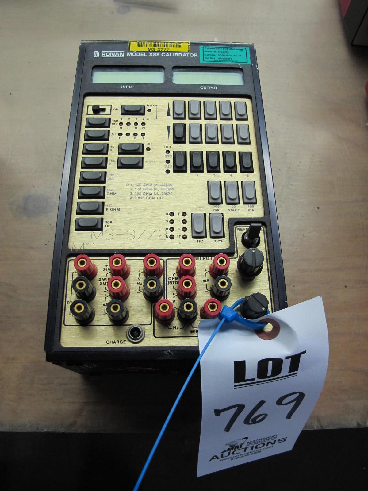 RONAN MODEL X88 DIGITAL CALIBRATOR (G-46) LOADING & HANDLING FEE $10-769