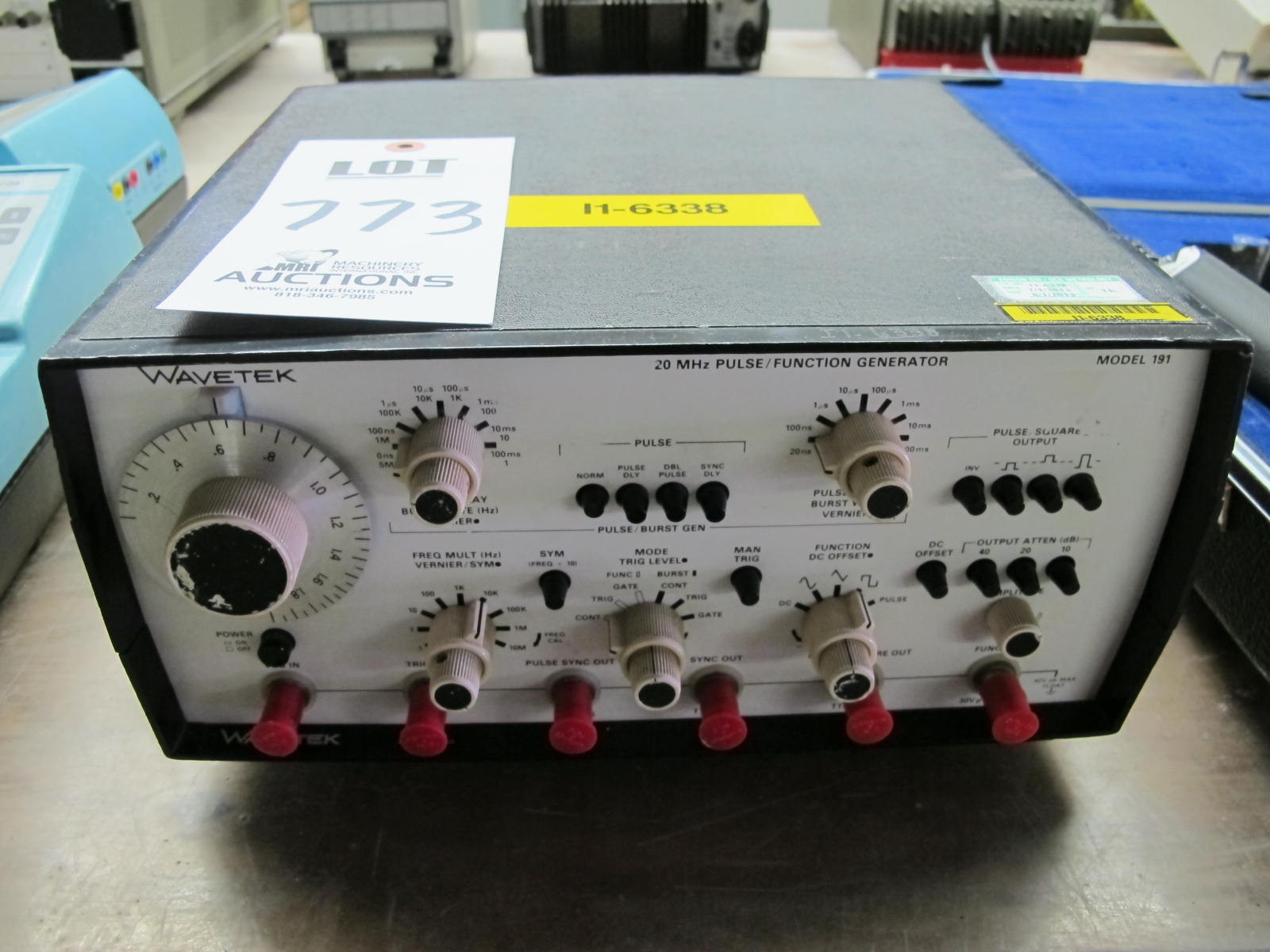 WAVETEK MODEL 191 20MHZ PULSE/FUNCTION GENERATOR (G-46) LOADING & HANDLING FEE $10-773