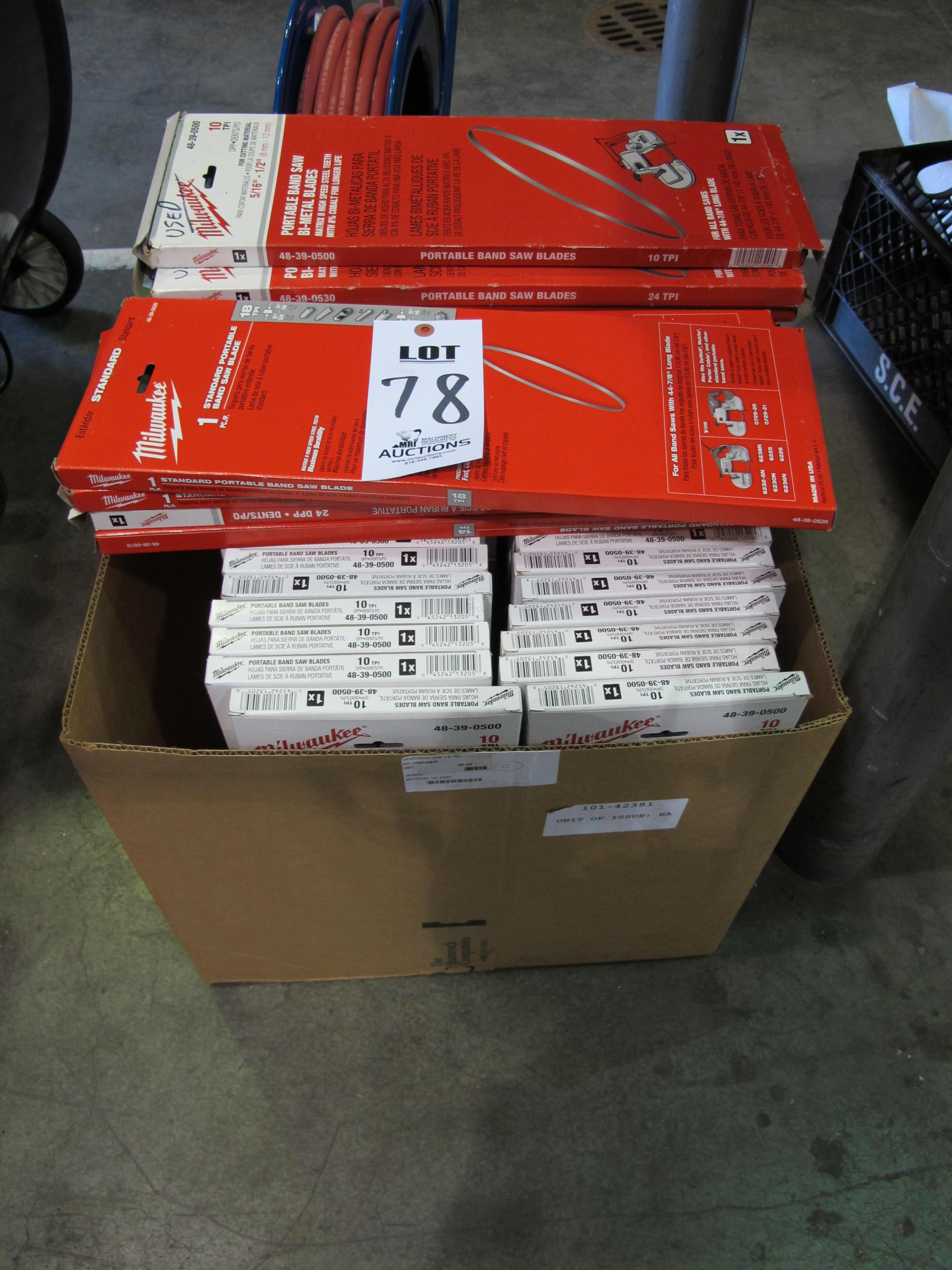 LOT BAND SAW BLADES (T-10) LOADING & HANDLING FEE $10-78