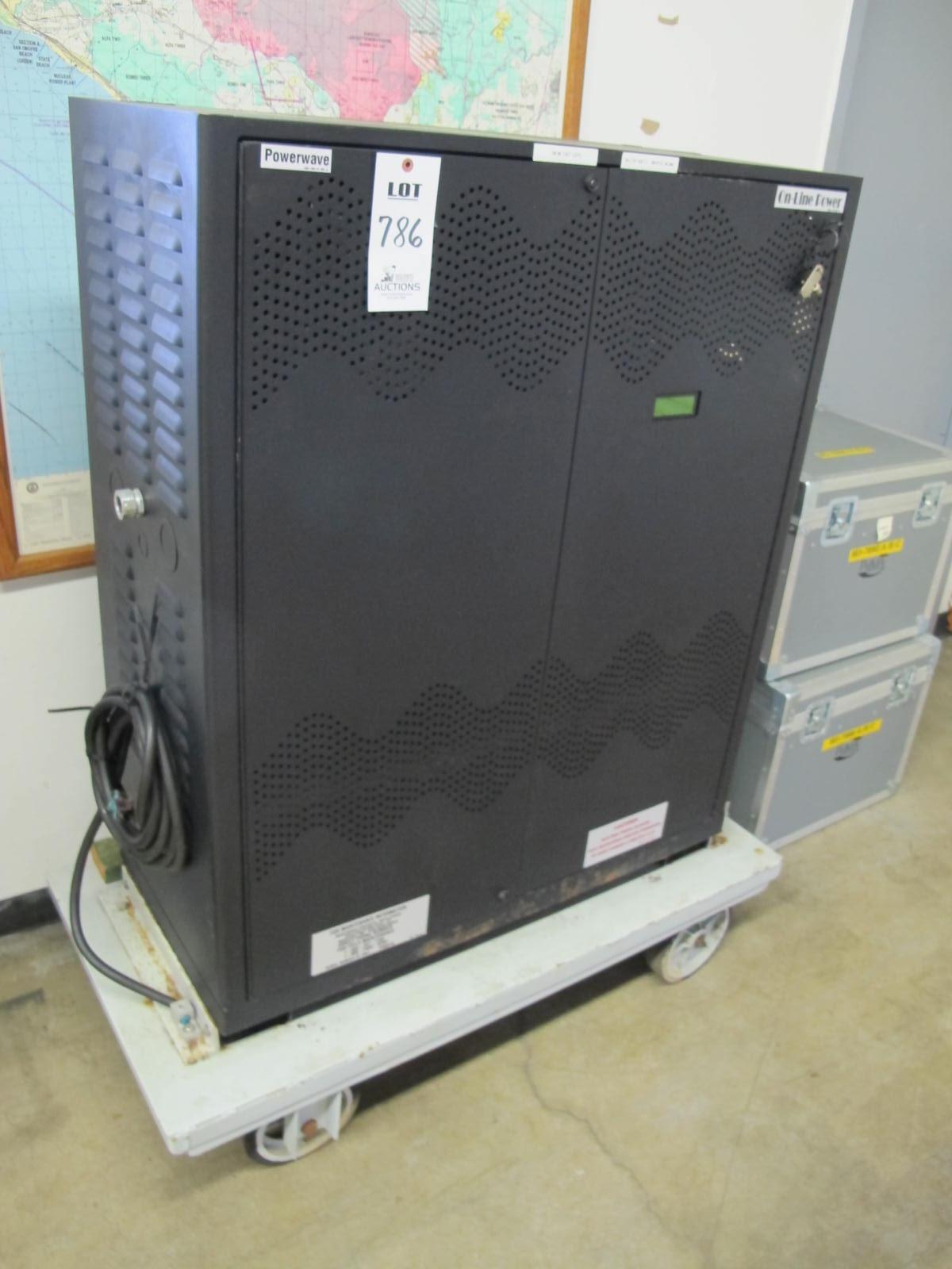 POWERWAVE PORTABLE ONLINE BATTERY BACK UP POWER SUPPLY (G-46) LOADING & HANDLING FEE $25-786