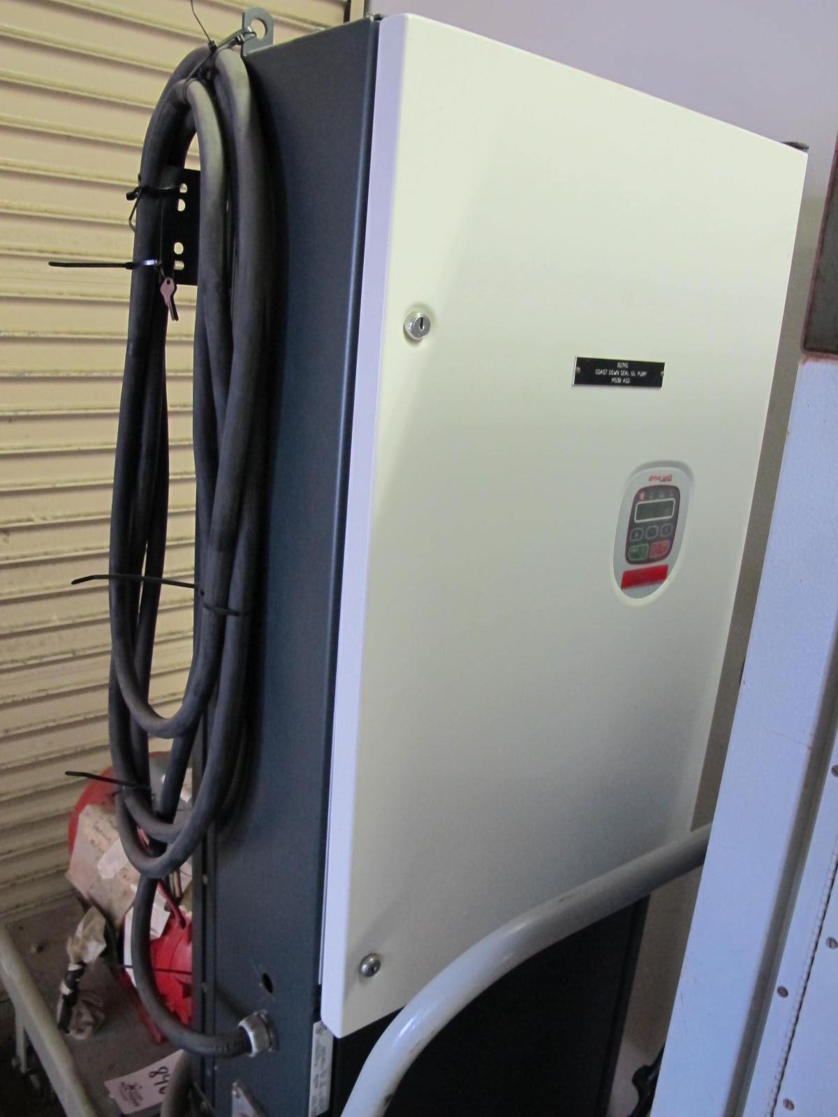 PDL ELECTRONICS MODEL UE250D54 COAST DOWN OIL PUMP W/ VARIABLE CONTROL DRIVE WEB DIGITAL CONTROL (G-46) LOADING & HANDLING FEE $25-846