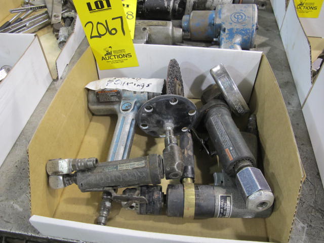 LOT (1) BOX PNEUMATIC GRINDERS & DRILLS (G-49) LOADING & HANDLING FEE $10-2067