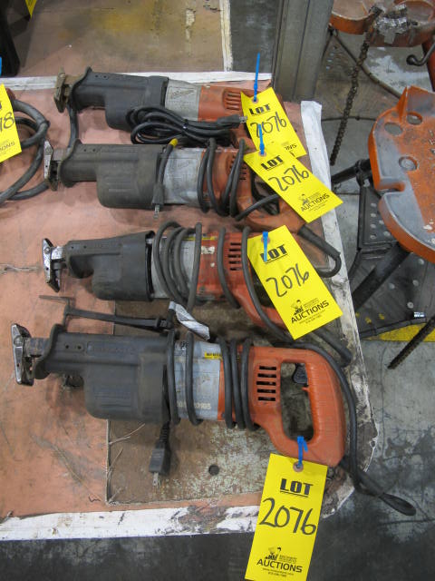 LOT (4) MILWAUKEE ELECTRIC SAWZALLS (G-49) LOADING & HANDLING FEE $10-2076