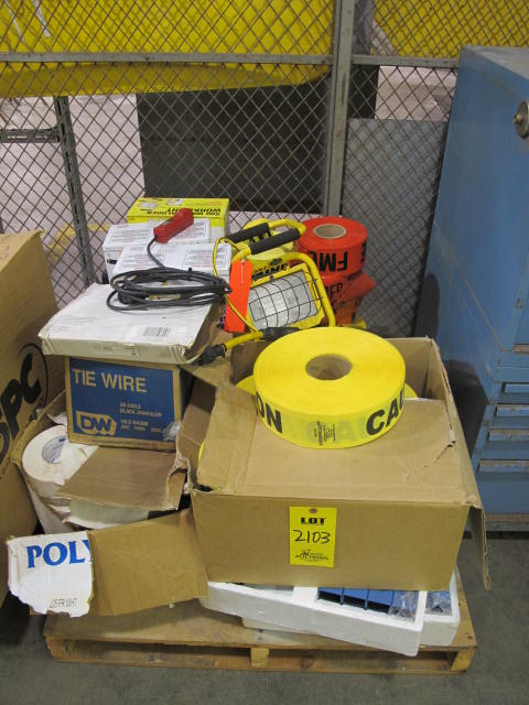 LOT (3) PALLETS SAFETY SUPPLIES (G-49) LOADING & HANDLING FEE $75-2103