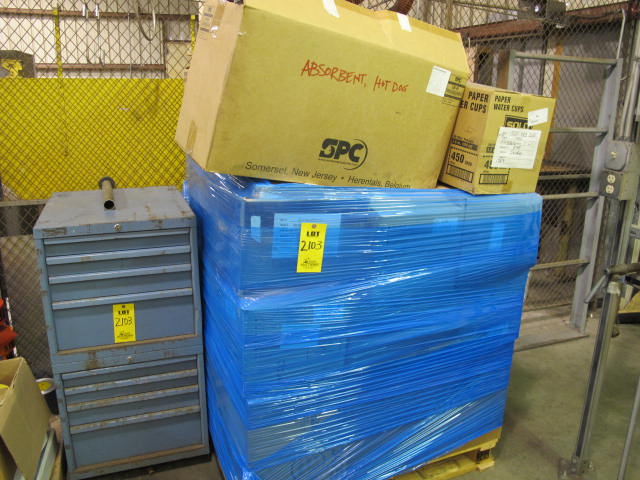 LOT (3) PALLETS SAFETY SUPPLIES (G-49) LOADING & HANDLING FEE $75-2103