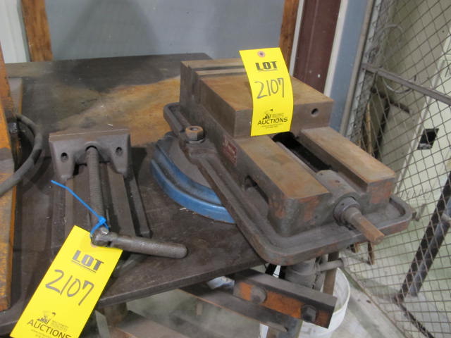 H-FRAME PRESS W/MULTI SPEED POWER UNITS, WILTON 8" MACHINE VISE AND TOOLING (G-49) LOADING & HANDLING FEE $200-2107