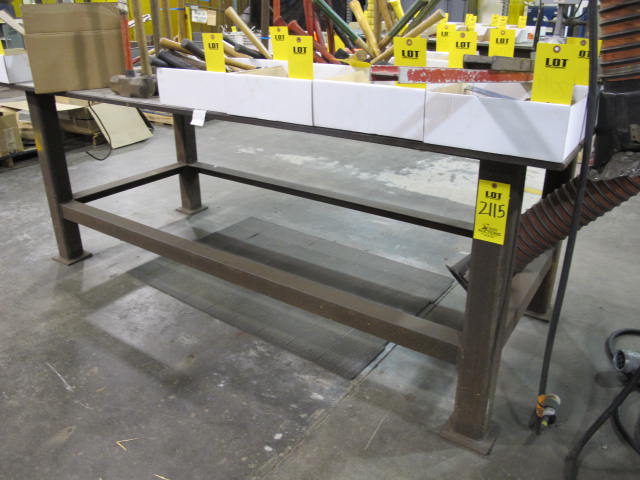 48"X96"X1/2" WELDING TABLE (G-49) LOADING & HANDLING FEE $100-2115