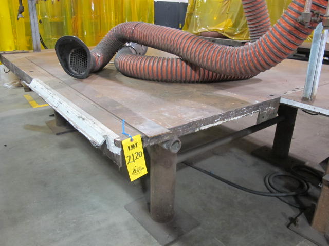 LOT 60"X120"X1.5" WELDING TABLE & 104"X120"X2" WELDING TABLE (G-49) LOADING & HANDLING FEE $100-2120