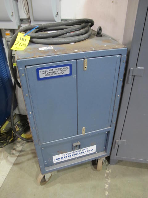 MANNING 75 KVA MULTI-PORT HEAT TREAT & WELDING POWER SUPPLY (G-49) LOADING & HANDLING FEE $50-2126