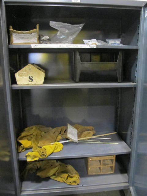 STRONG HOLD 2-DOOR CABINET W/ CONTENTS (G-49) LOADING & HANDLING FEE $50-2128