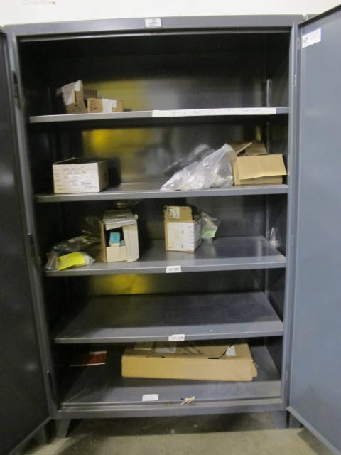 STRONG HOLD 2-DOOR CABINET W/ CONTENTS (G-49) LOADING & HANDLING FEE $50-2129