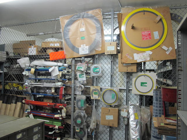 LOT ROOM W/ BOLTS, DRILLS, COUPLINGS, FLANGES, THREADED ROD & RELATED ITEMS (CONTENTS ONLY, NO SHELVING) (G-49) (TO BE PURCHASED ONLY BY AN INSURED BUYER, TO BE LOADED BY HAND. NO FORKLIFT USE ALLOWED.)-2158