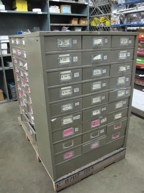 LOT ROOM W/ BOLTS, DRILLS, COUPLINGS, FLANGES, THREADED ROD & RELATED ITEMS (CONTENTS ONLY, NO SHELVING) (G-49) (TO BE PURCHASED ONLY BY AN INSURED BUYER, TO BE LOADED BY HAND. NO FORKLIFT USE ALLOWED.)-2158