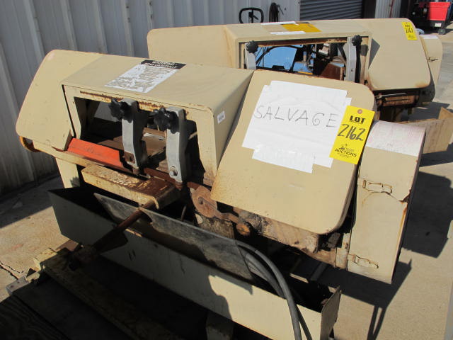KALAMAZOO HORIZONTAL BANDSAW, PARTS ONLY (G-49) LOADING & HANDLING FEE $50-2162