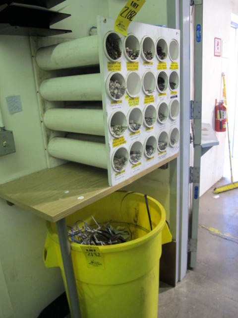 LOT ROOM W/ MISC WELDING ROD (CONTENTS ONLY, NO SHELVING) (G-49) LOADING & HANDLING FEE $25-2182