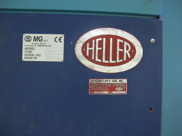 2002 MG ITALIA HELLER CNC 4 ROLL PLATE BENDER, TYPE EH-325 E, HYDRAULIC, 380 MM TOP ROLL, 350 MM LOWER ROLL, 290 MM SIDE ROLL, MAX. BENDING LENGTH 3.100MM, MAX. THICKNESS 25 MM, CN-WIN 98 CNC CONTROL, S/N 01262 (G-49) LOADING & HANDLING FEE $2,500-2183