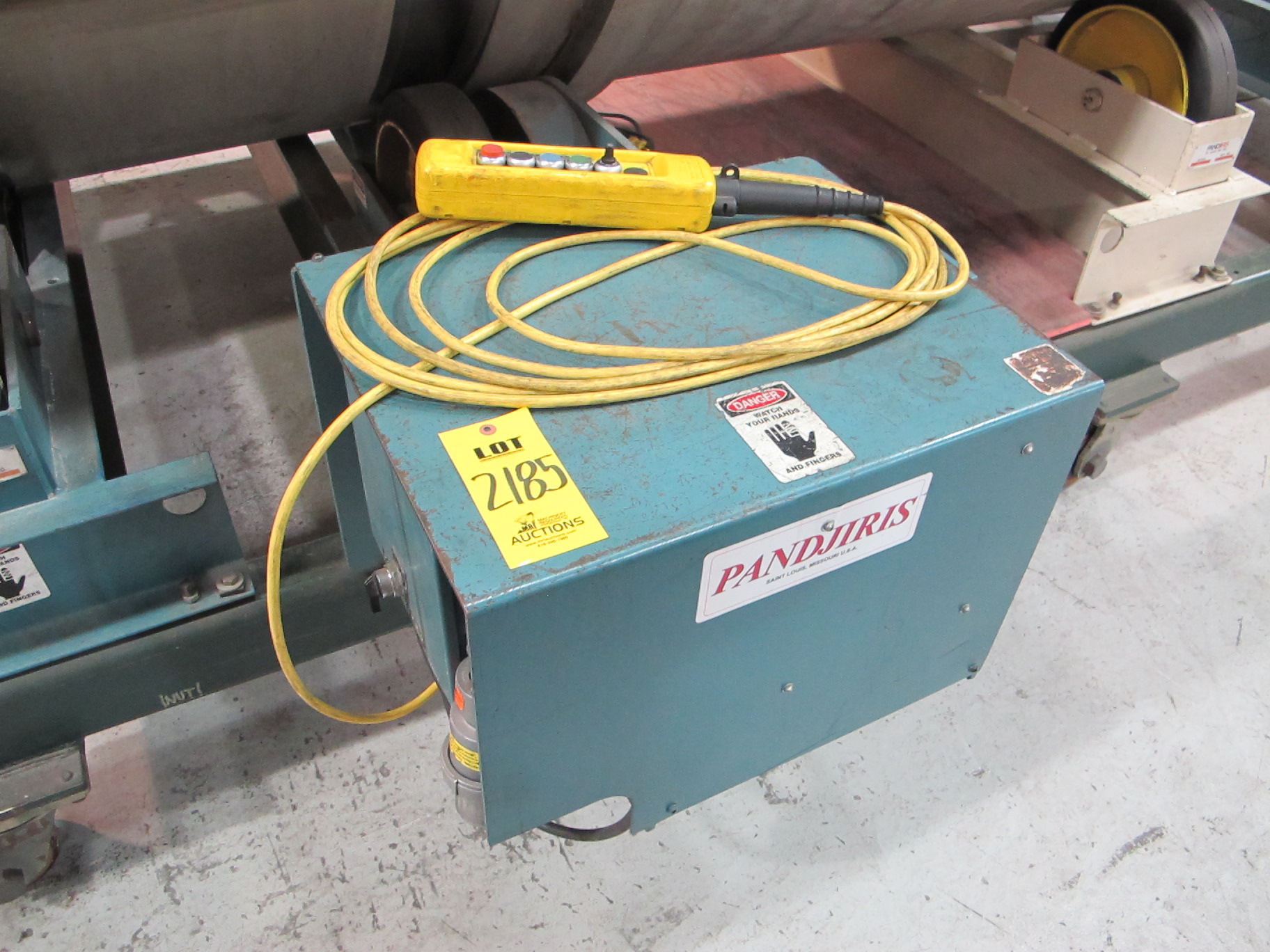 2001 PANDJIRIS PR-30 POWER TANK TURNING ROLL, 30,000 LB TURNING CAPACITY, 17,000 LB LOAD CAPACITY, 6" TO 180" DIAMETER RANGE, PIPE DIAMETER RANGE: 6" -15', 16" WHEELS, S/N 13212X00-1 (G-49) LOADING & HANDLING FEE $1,000-2185