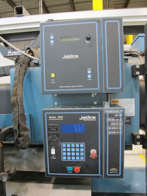 JETLINE LWS-180-57515 LONGITUDINAL SEAM WELDER, 240" BED, COLD WIRE FEEDER, S/N 010597 (G-49) LOADING & HANDLING FEE $5,000-2186