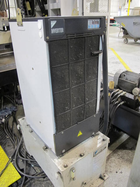 2003 SNK IKEGAI TABLE TYPE HORIZONTAL BORING MILL, NB 130P E3.5, 5.118" SPINDLE DIAMETER, TRAVELS: X-137", Y-98", Z-63", W-27.5", TABLE SIZE: 70.86" X 63", ROTARY TABLE CAPACITY: 22.045 LBS, 2,500 RPM SPINDLE SPEED, CAT 50 TAPER SPINDLE, COOLANT THRU SPINDLE, RIGID TAPPING, 35 HP, 60 ATC, COOL POWER, FANUC 16iMB CNC CONTROL, 5 AXIS SIMULTANEOUS CONTROL, STEEL WAY COVERS, CHIP CONVEYOR, S/N NB4002 (G-49) LOADING & HANDLING FEE $17,500-2188