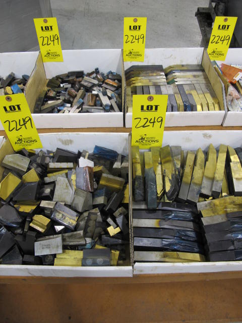 LOT (16) BOXES MISC CARBIDE CUTTING TOOLS (G-49) LOADING & HANDLING FEE $10-2249