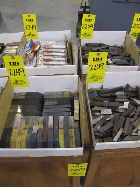 LOT (16) BOXES MISC CARBIDE CUTTING TOOLS (G-49) LOADING & HANDLING FEE $10-2249