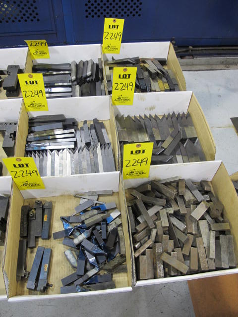 LOT (16) BOXES MISC CARBIDE CUTTING TOOLS (G-49) LOADING & HANDLING FEE $10-2249