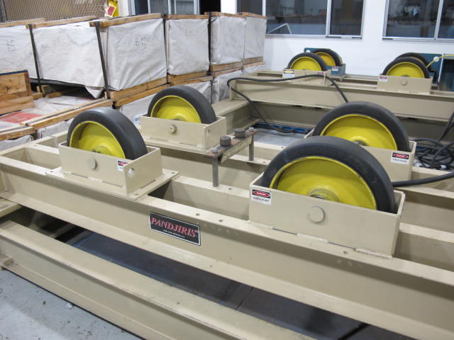 2001 PANDJIRIS PR-30 POWER TANK TURNING ROLL, 30,000 LB TURNING CAPACITY, 17,000 LB LOAD CAPACITY, 6" TO 180" DIAMETER RANGE, PIPE DIAMETER RANGE: 6" -15', 16" WHEELS, S/N 13212X00-2 (G-49) LOADING & HANDLING FEE $25-2277