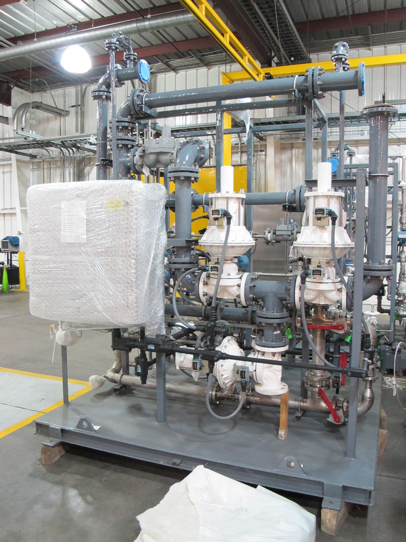 SIEMENS WATER TECHNOLOGIES CORP., (FFCPD) SULFURIC ACID AND CAUSTIC INJECTION DELIVERY SYSTEM, MAX SERVICE TEMP 800 F AND OVER FERRITE RANGE 3-8 PERCENT, UNDER 800 F, FERRITE RANGE 8-25 PERCENT, TYPE 309 WELDING SIRE OR ELECTRODES, CARBON STEEL AUSTENITIC STAINLESS STEEL WELDING, CARBON STEEL WITH A P&IPT OF 200 DEGREE MIN., (30 SULFURIC ACID FEED PUMPS, SCCR-5KA-RMS SYSTEM, 480VAC, 3PHASE, 60HZ, 7.0 FLA, SIEMENS DIGITAL CONTROLS (NEW) (G-49) LOADING & HANDLING FEE $1,000-2334A