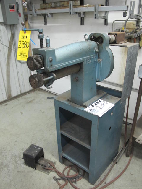 PEXTO 0617 POWER FEED CRIMPER. 18 GAUGE, S/N 4-90 (G-40) LOADING & HANDLING FEE $50-2380