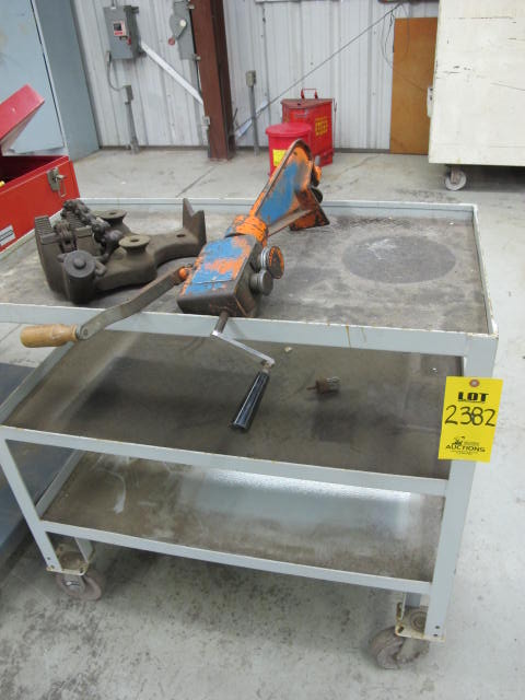 3-TIER CART W/ BED BENDER AND RIDGID PIPE CLAMP (G-40) LOADING & HANDLING FEE $25-2382