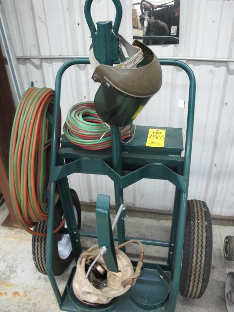 GAS WELDING CART W/ REGULATORS AND WELDING HOSE (G-40) LOADING & HANDLING FEE $10-2405