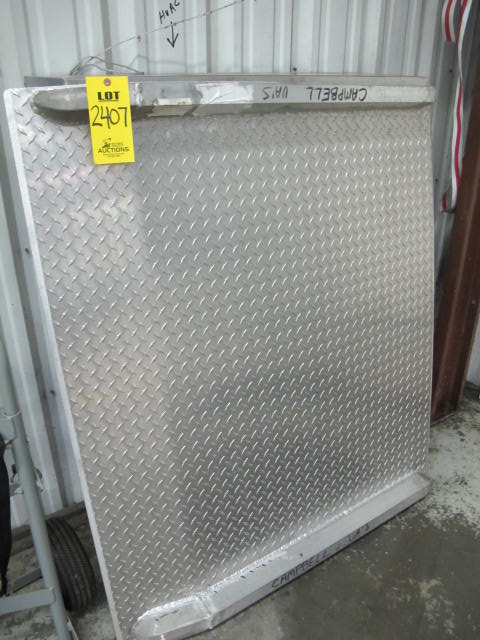 ALUMINUM DIAMOND PLATE DOCK PLATE (G-40) LOADING & HANDLING FEE $25-2407