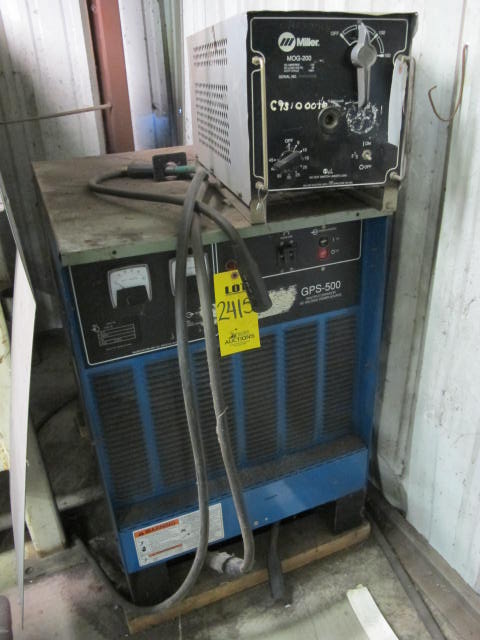 MILLER GPS-500 WELDER W/ MILLER MOG-200 TRANSFER BOX (G-40) LOADING & HANDLING FEE $50-2415