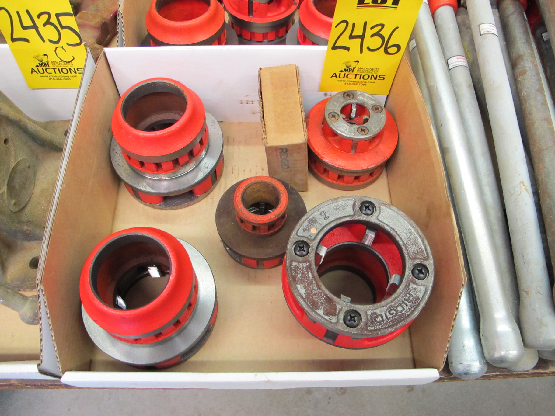 LOT BOX OF RIDGID PIPE CUTTING DIE HEADS (G-20) LOADING & HANDLING FEE $10-2436