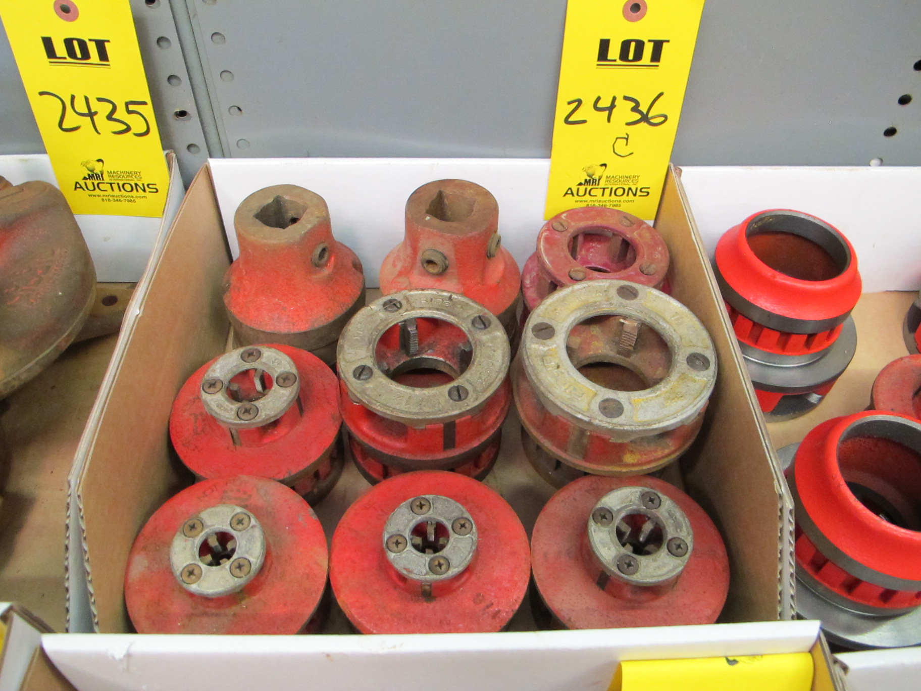 LOT BOX OF RIDGID PIPE CUTTING DIE HEADS (G-20) LOADING & HANDLING FEE $10-2436C