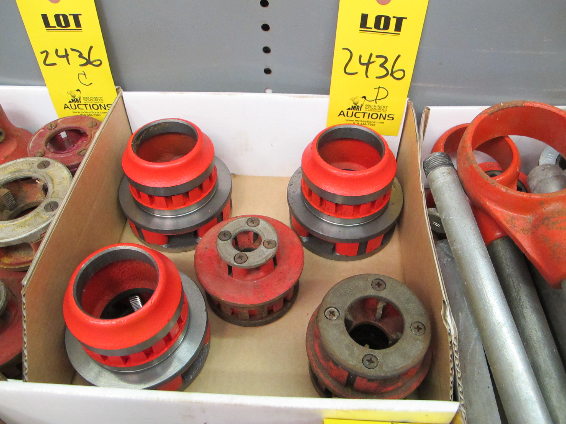 LOT BOX OF RIDGID PIPE CUTTING DIE HEADS (G-20) LOADING & HANDLING FEE $10-2436D