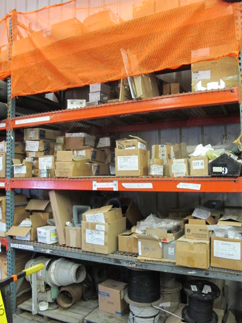 LARGE QTY ELECTRICAL SUPPLIES AND RELATED ITEMS (PALLET RACKING NOT INCLUDED) (G-20) (TO BE PURCHASED ONLY BY AN INSURED BUYER, TO BE LOADED BY HAND. NO FORKLIFT USE ALLOWED.)-2473