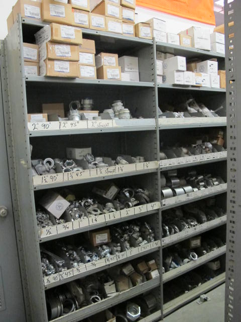 LARGE QUANTITY OF ELECTRICAL CONSISTING OF ALLIED POWER STRUT, APPLETON CONNECTORS, TAPS, FITTINGS, LOCK NUTS, SUPPORTS AND MISC (G-20) (TO BE PURCHASED ONLY BY AN INSURED BUYER, TO BE LOADED BY HAND. NO FORKLIFT USE ALLOWED.)-2474