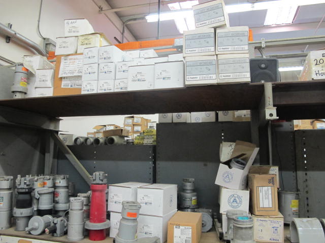 LARGE QUANTITY OF ELECTRICAL CONSISTING OF ALLIED POWER STRUT, APPLETON CONNECTORS, TAPS, FITTINGS, LOCK NUTS, SUPPORTS AND MISC (G-20) (TO BE PURCHASED ONLY BY AN INSURED BUYER, TO BE LOADED BY HAND. NO FORKLIFT USE ALLOWED.)-2474