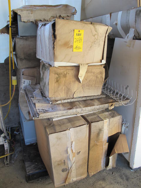 LOT (2) PALLETS RAYCHEM 48" 600 VOLT MEDIUM WALL TUBING AND MISC OVERHEAD LIGHTING (G-20) LOADING & HANDLING FEE $25-2484