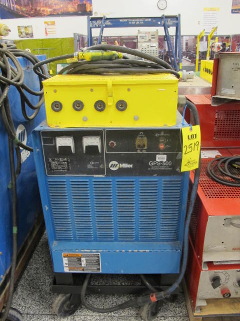 MILLER MODEL GPS-500 MULTIPLE OPERATOR DC WELDING POWER SOURCE S/N KB140538 (G-20) LOADING & HANDLING FEE $50-2519