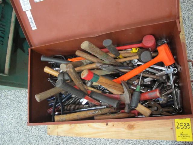 LOT (2) GANG BOXES W/ LARGE QTY MISC HAND TOOLS (G-20) LOADING & HANDLING FEE $25-2533